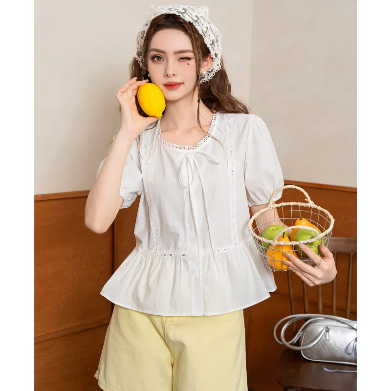 FAWENXIANGZI Summer Shirt Women's-2