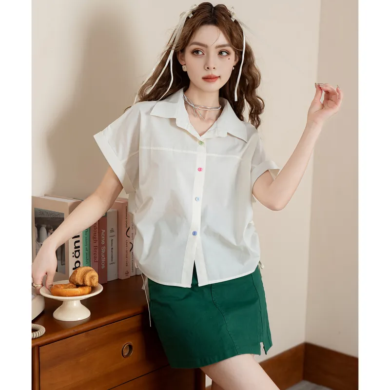 FAWENXIANGZI Shirts Women's-9