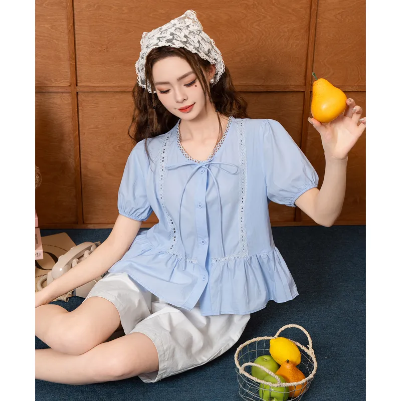 FAWENXIANGZI Summer Shirt Women's-16