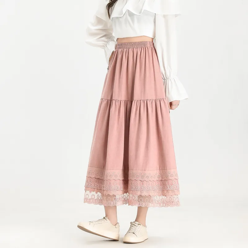 FAWENXIANGZI Casual Long Skirt Women's-8