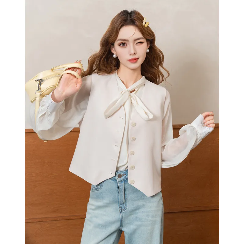 FAWENXIANGZI Vests Women's-1