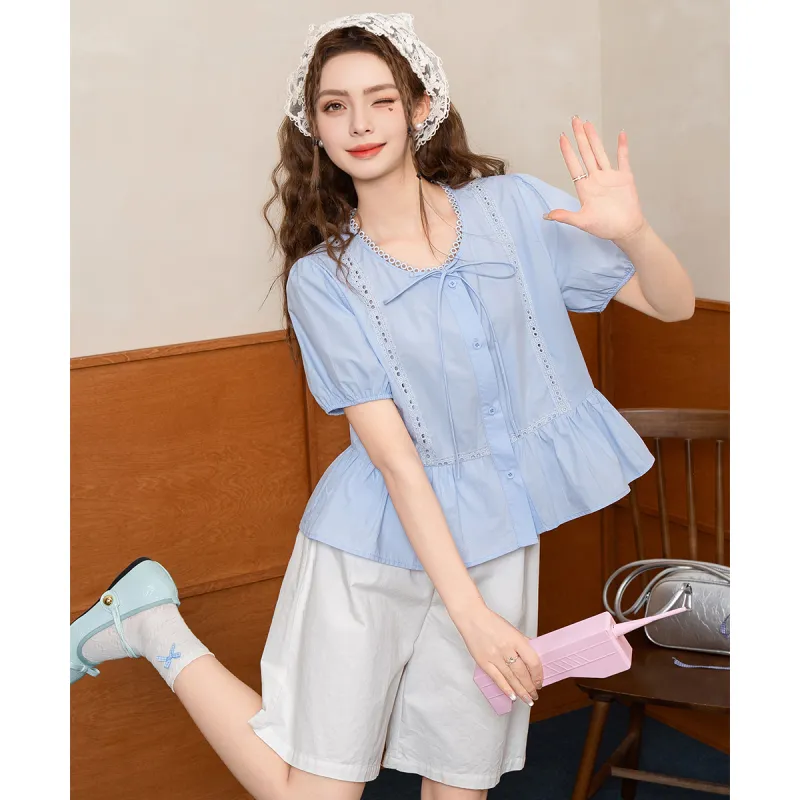 FAWENXIANGZI Summer Shirt Women's-15