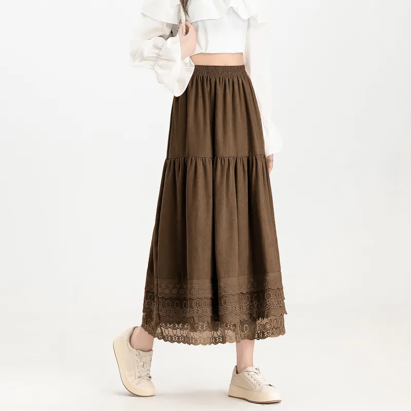 FAWENXIANGZI Casual Long Skirt Women's-1