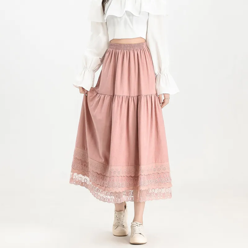 FAWENXIANGZI Casual Long Skirt Women's-7