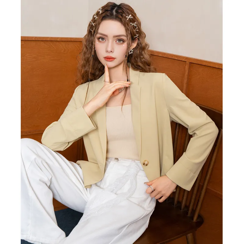 FAWENXIANGZI Summer Business Suit Loose Fit Women's-12