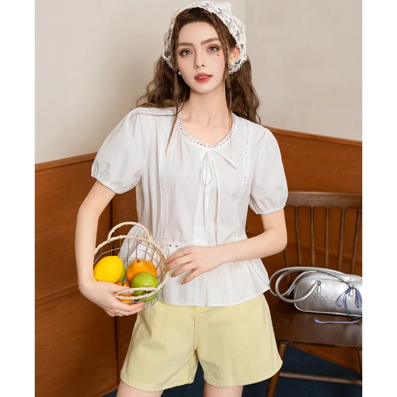 FAWENXIANGZI Summer Shirt Women's-3