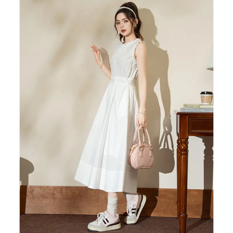 FAWENXIANGZI Summer Sleeveless Dress Straight Women's-2