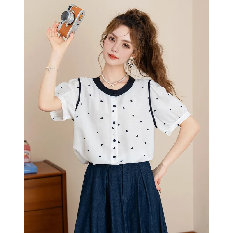 FAWENXIANGZI Shirts Women's-1