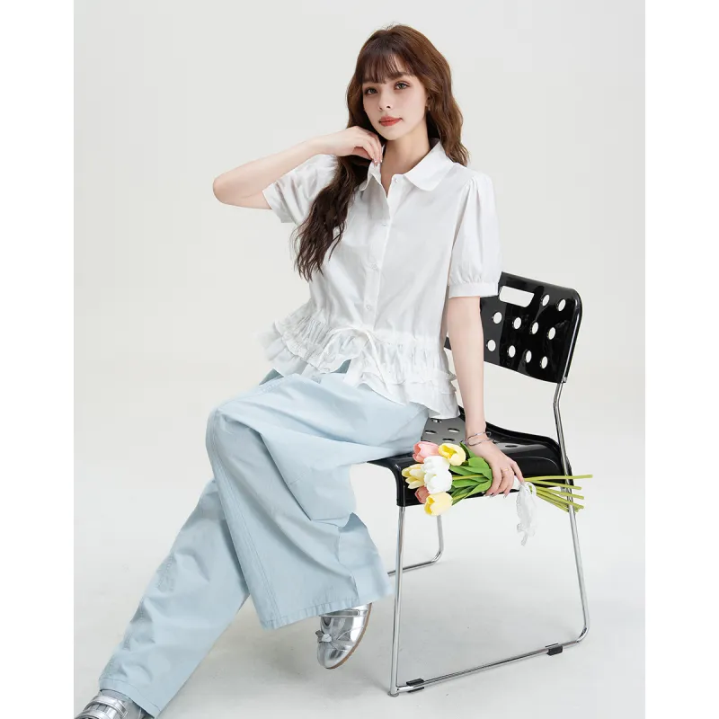 FAWENXIANGZI Summer Shirt Loose Fit Women's-3
