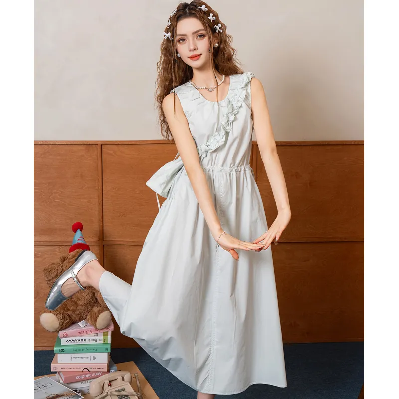 FAWENXIANGZI Summer Slip Dress Women's-9