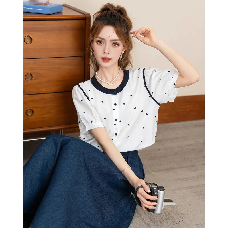 FAWENXIANGZI Shirts Women's-2