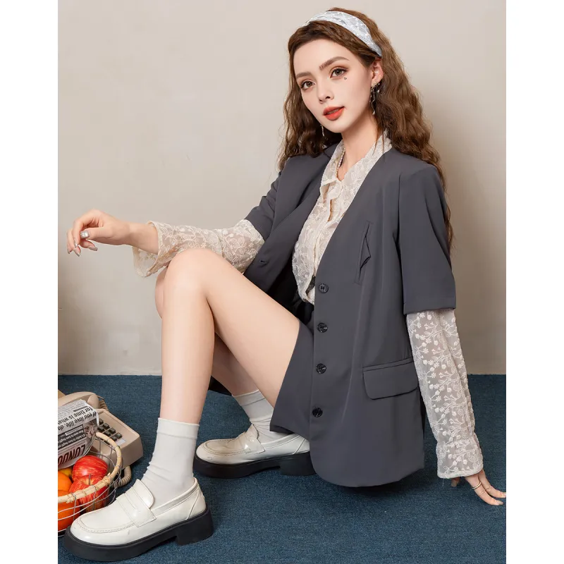 FAWENXIANGZI Two Piece Skirt Sets Women's-18