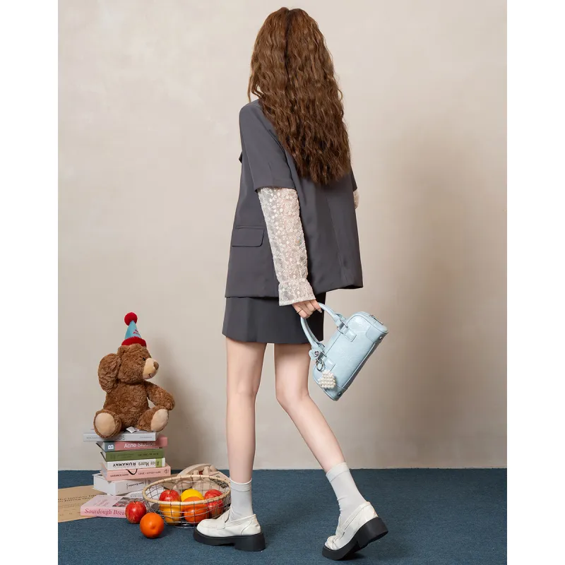 FAWENXIANGZI Two Piece Skirt Sets Women's-16