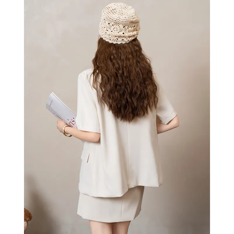 FAWENXIANGZI Two Piece Skirt Sets Women's-10