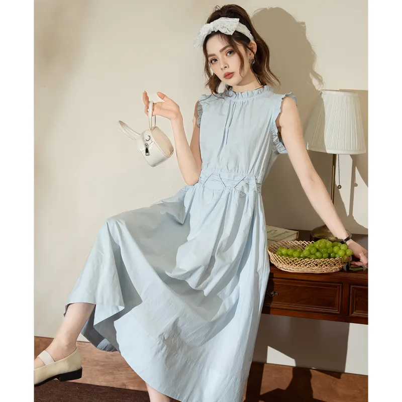 FAWENXIANGZI Summer Sleeveless Dress Straight Women's-9