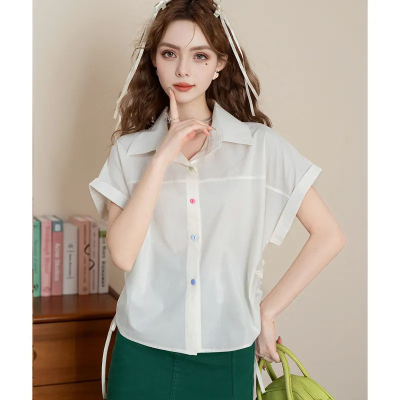 FAWENXIANGZI Shirts Women's-7