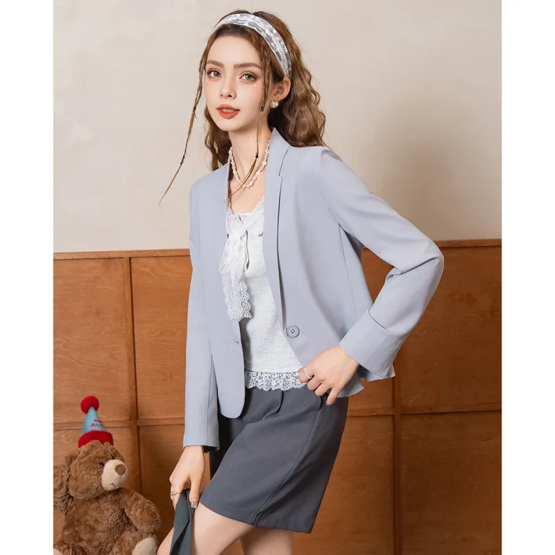 FAWENXIANGZI Summer Business Suit Loose Fit Women's-22