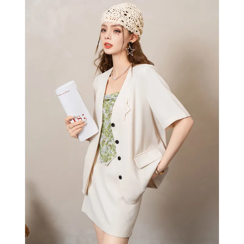 FAWENXIANGZI Two Piece Skirt Sets Women's-6