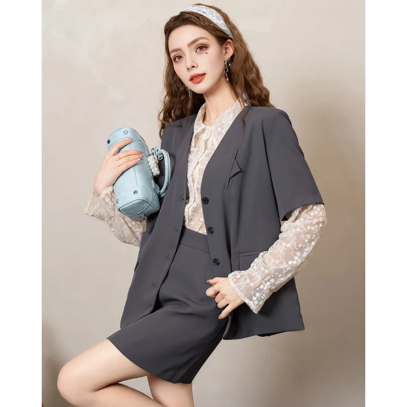 FAWENXIANGZI Two Piece Skirt Sets Women's-14