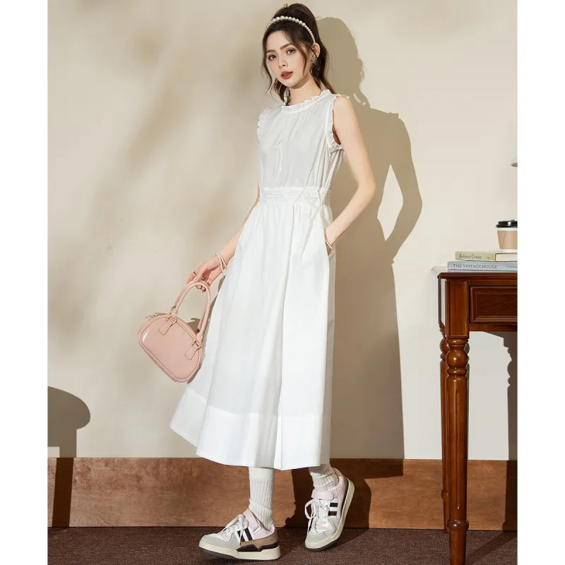 FAWENXIANGZI Summer Sleeveless Dress Straight Women's-1