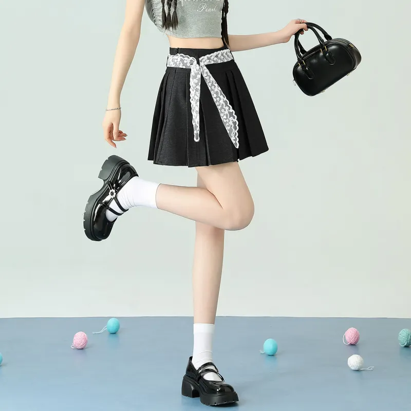FAWENXIANGZI Spring, Summer, Fall Casual Short Skirts Loose Fit Women's-2