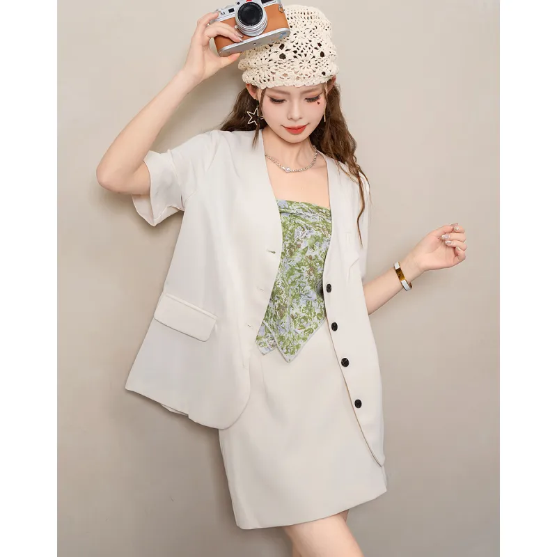 FAWENXIANGZI Two Piece Skirt Sets Women's-8