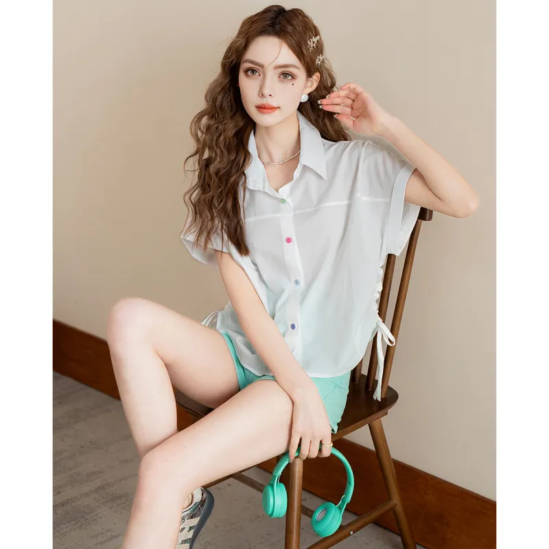 FAWENXIANGZI Shirts Women's-4