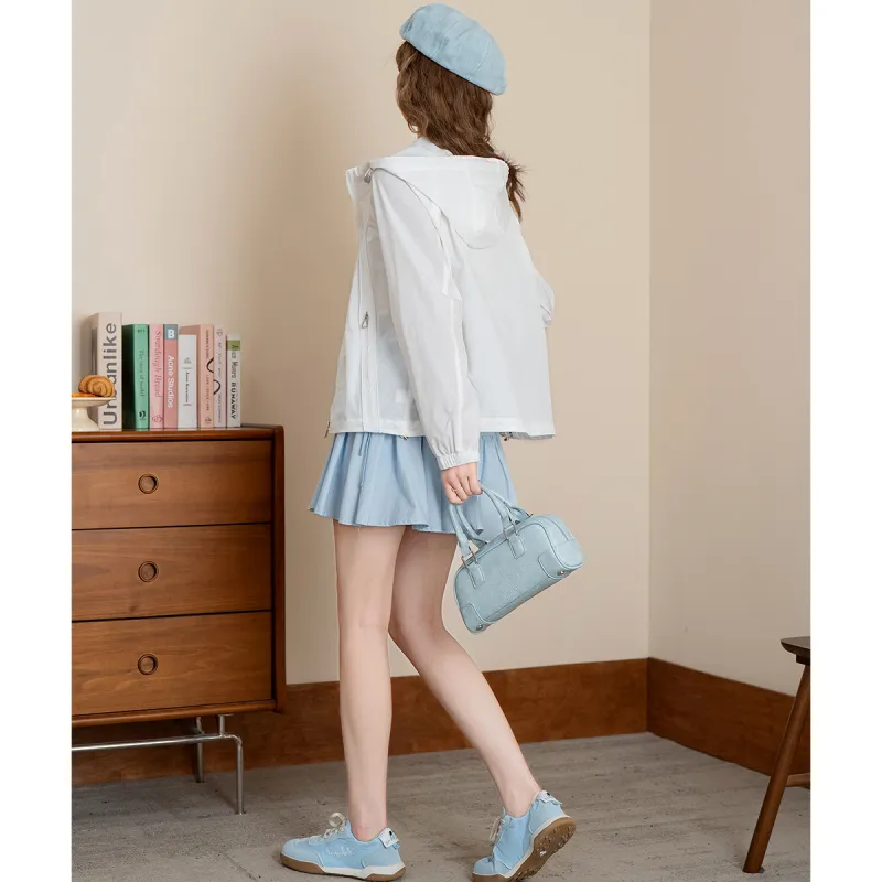 FAWENXIANGZI Cropped Coat Women's-3