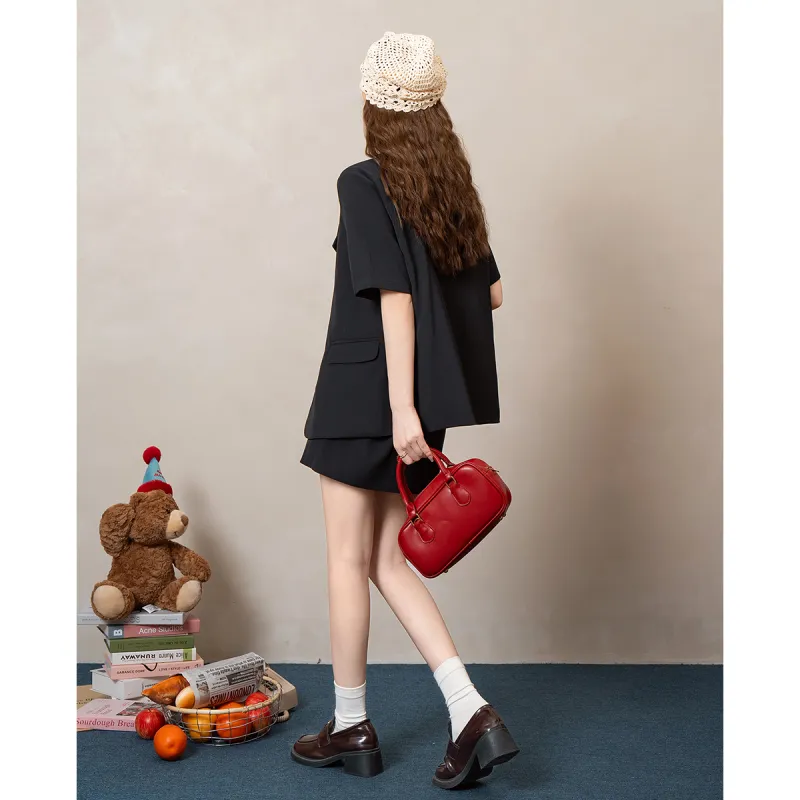 FAWENXIANGZI Two Piece Skirt Sets Women's-2