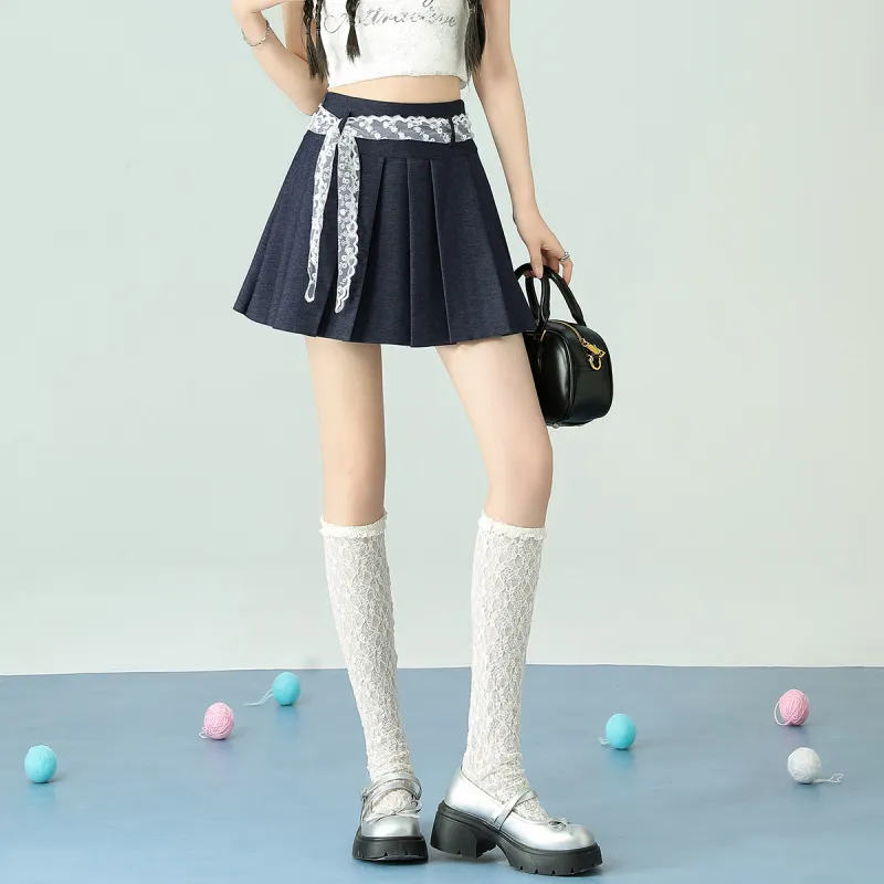 FAWENXIANGZI Spring, Summer, Fall Casual Short Skirts Loose Fit Women's-7