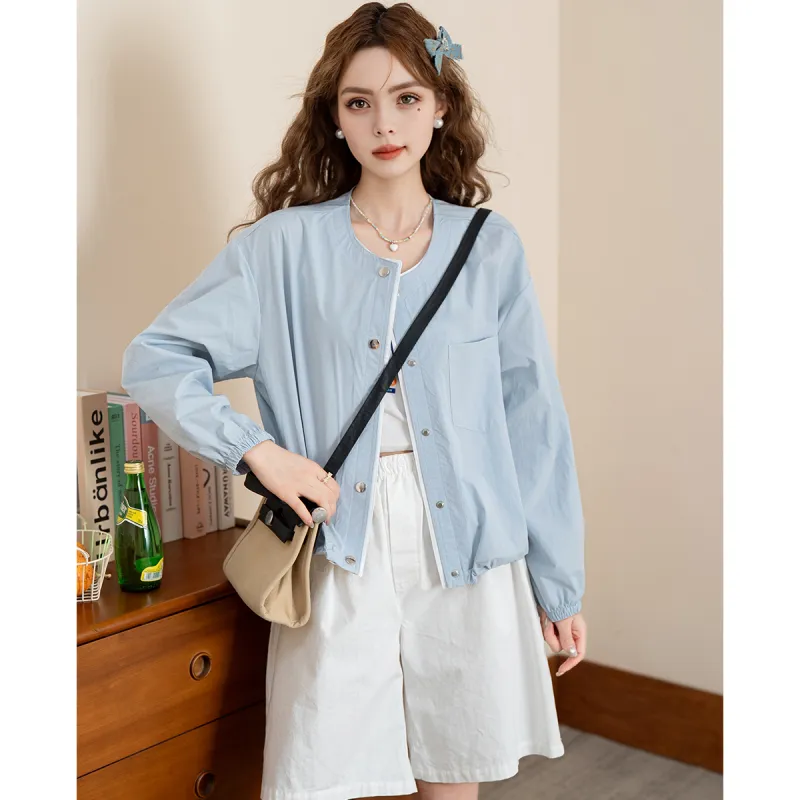 FAWENXIANGZI Cropped Coat Women's-10