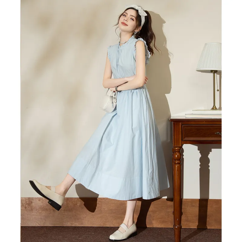 FAWENXIANGZI Summer Sleeveless Dress Straight Women's-8