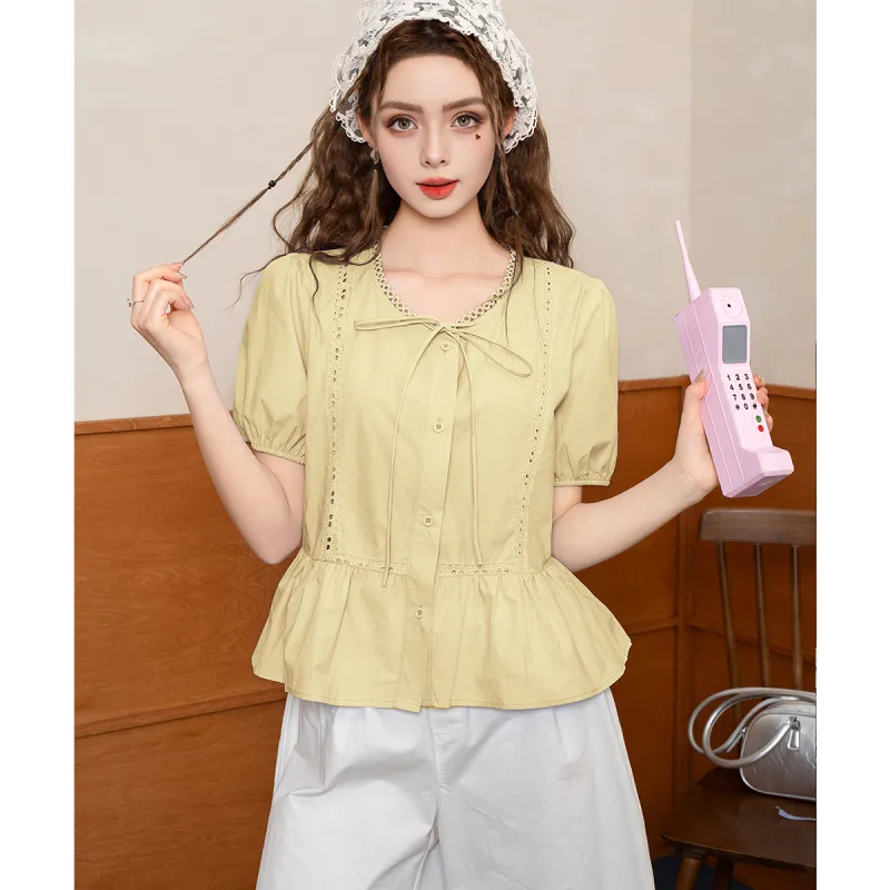 FAWENXIANGZI Summer Shirt Women's-9