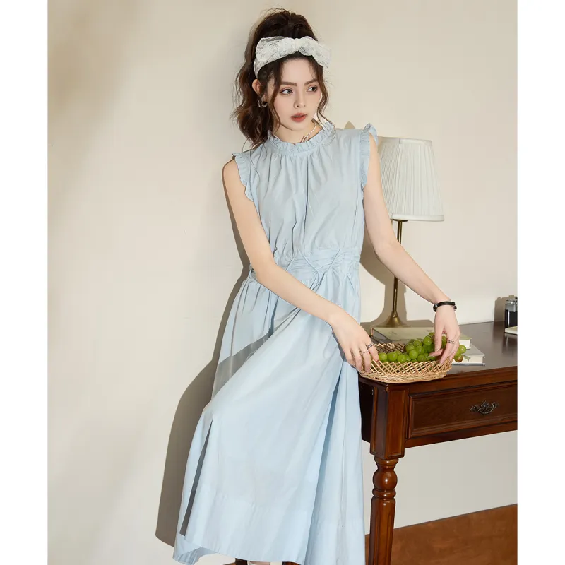 FAWENXIANGZI Summer Sleeveless Dress Straight Women's-10