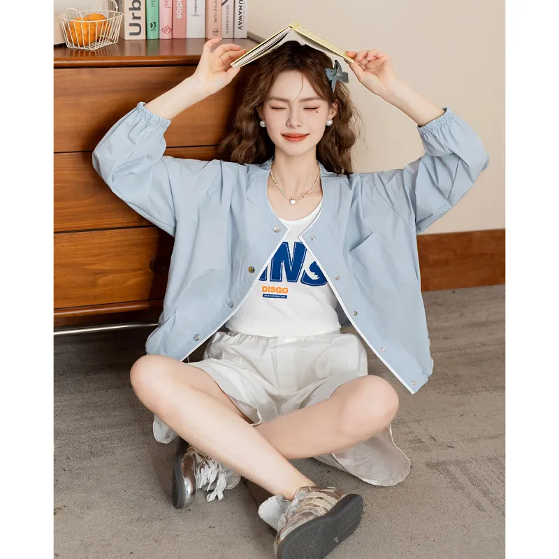 FAWENXIANGZI Cropped Coat Women's-12
