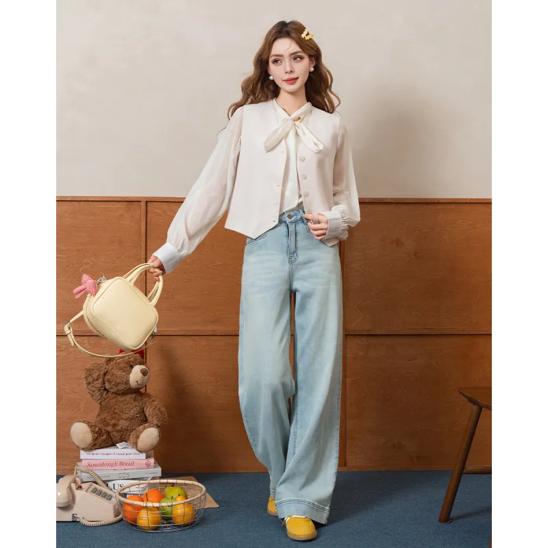 FAWENXIANGZI Vests Women's-3