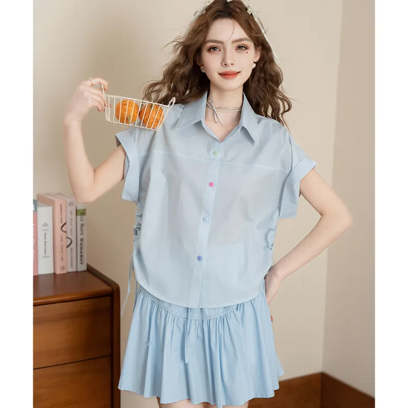 FAWENXIANGZI Shirts Women's-12