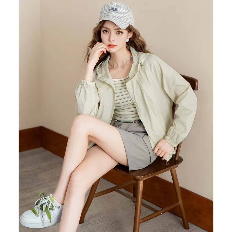 FAWENXIANGZI Cropped Coat Women's-9