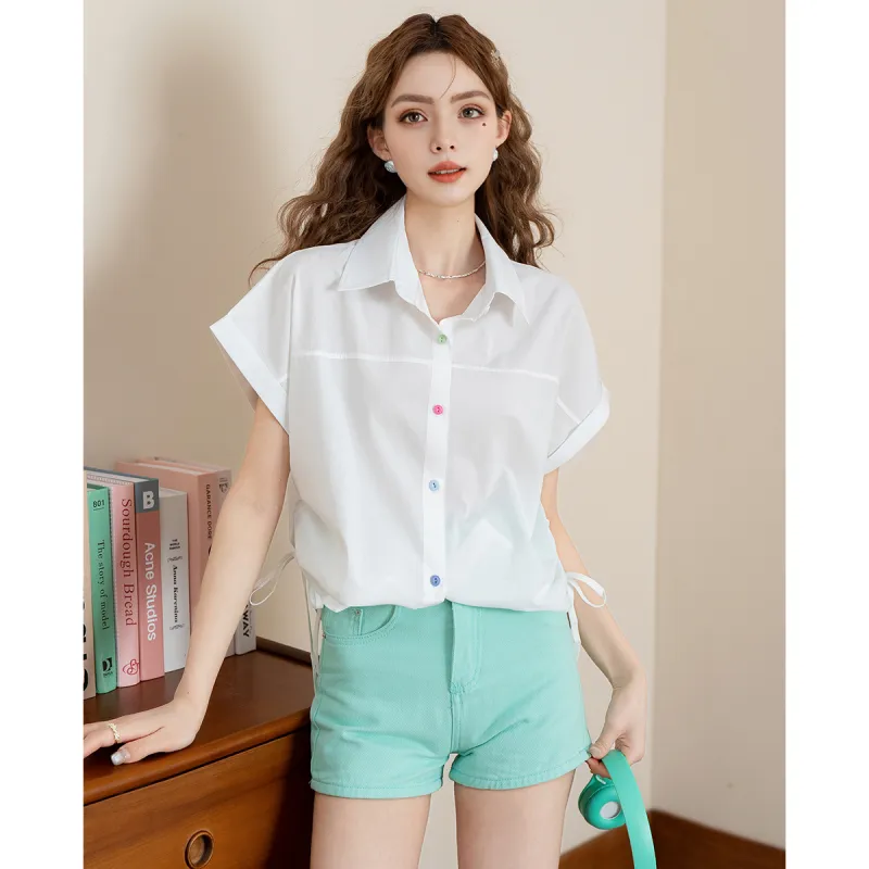 FAWENXIANGZI Shirts Women's-2