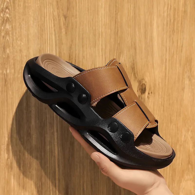 Darcy Sen Slide Slippers Men Khaki/Black/Brown-6