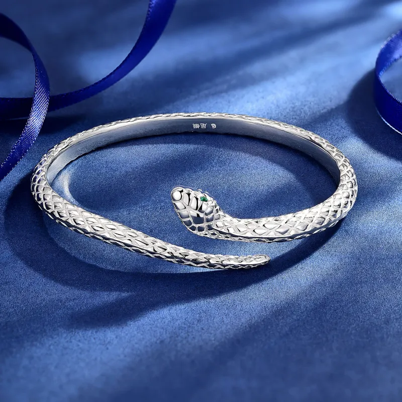 One Thousand Two 990 Silver Bangles Women's-2