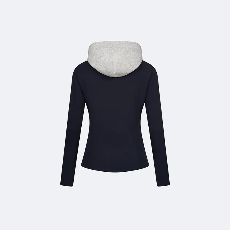 KSWISS Fashion Versatile Sports Hooded Knitted Fabric Top Women's 1911496-1