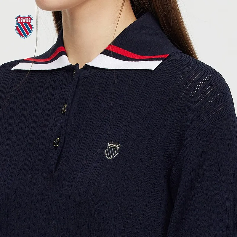 KSWISS Polo Shirt Women's Dark Indigo-4
