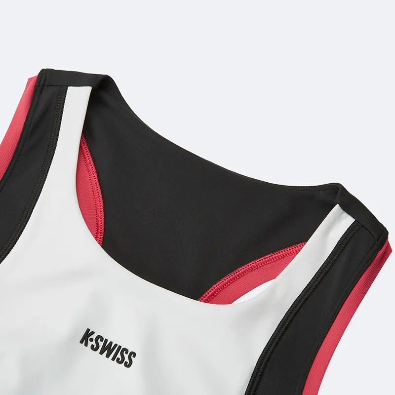 KSWISS Comfortable And Breathable Classic Style Sleeveless Tennis Dress Women's 101 K02C WHT1-5