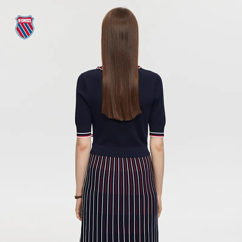 KSWISS Short Sleeved Dress Women's 495 Dark Indigo-3