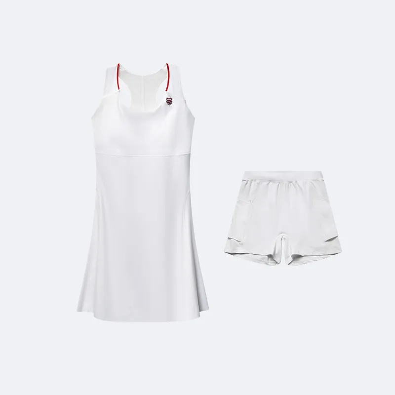 KSWISS Tennis Outfit Women's Snow Peak White-1