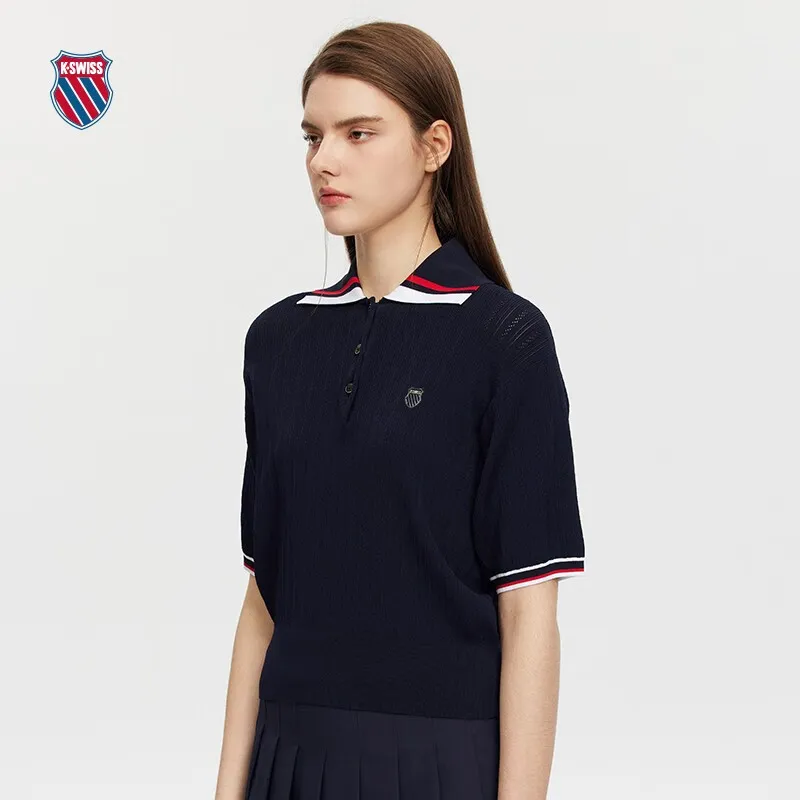 KSWISS Polo Shirt Women's Dark Indigo-2