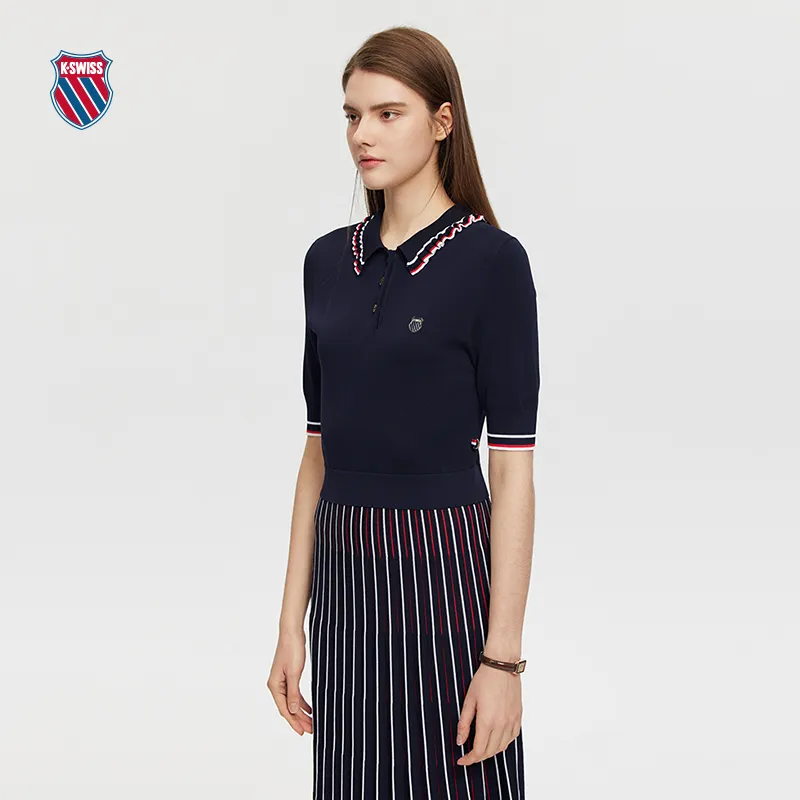 KSWISS Short Sleeved Dress Women's 495 Dark Indigo-2