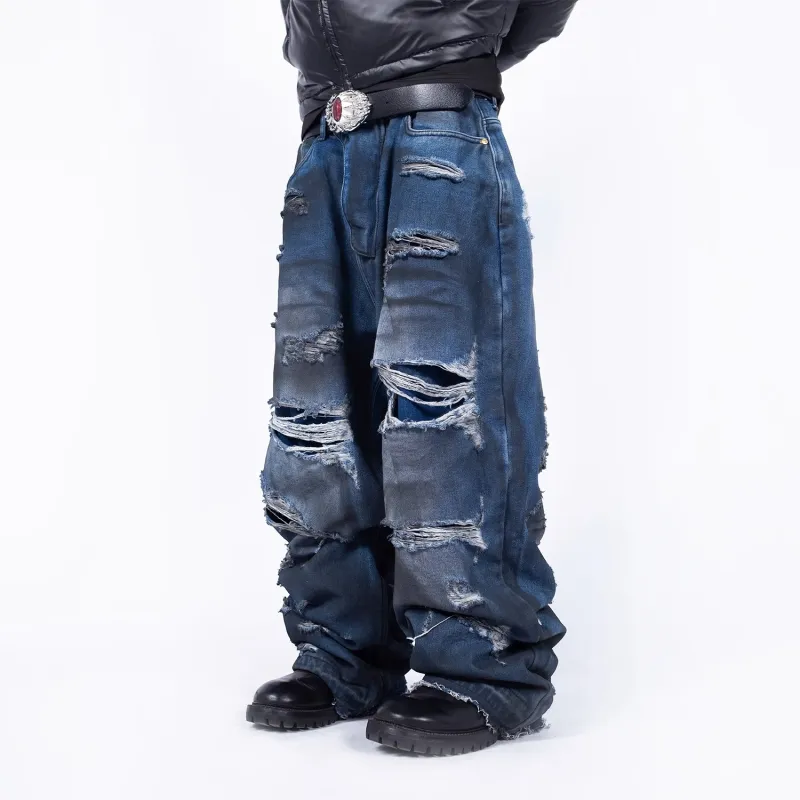 FREE WORLD ORDER Jeans Unisex Blue-2