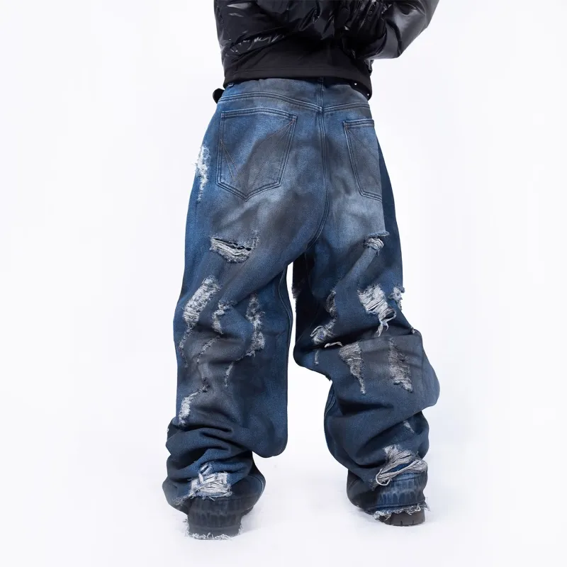 FREE WORLD ORDER Jeans Unisex Blue-3